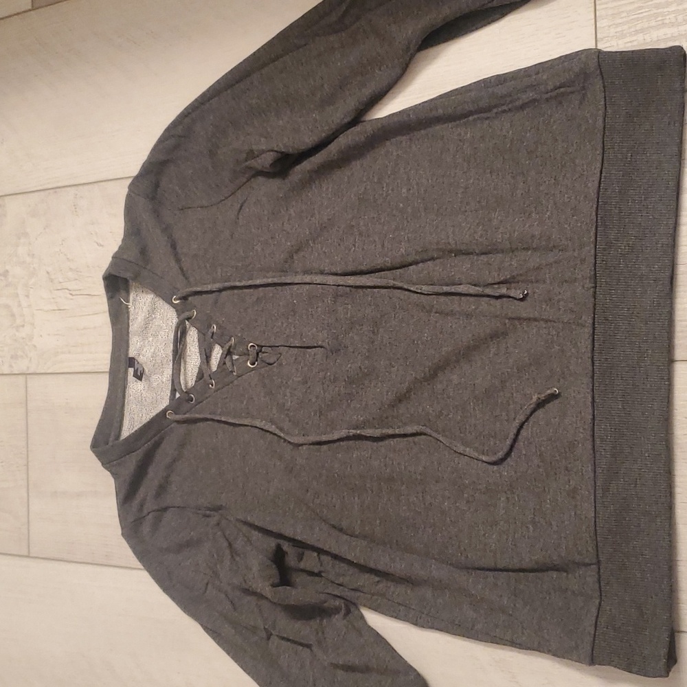 Thin gray sweater